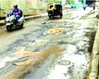 मीरा-भायंदर रोड बदहाल स्थिति में... 20 करोड़ की लागत से बनी है सड़क